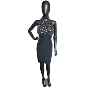 Vintage Polkadot Halter Cocktail